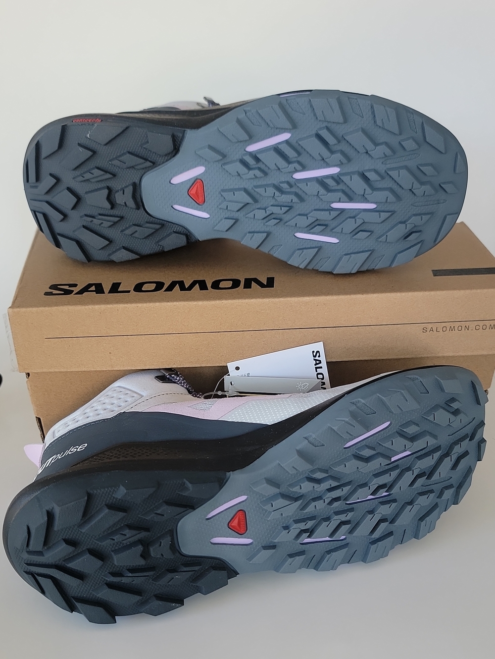 Salomon OUTpulse Mid GTX W Women's Hiking Shoes Arctic/orchid Bloom Size 7.5 M - Picture 7 of 9